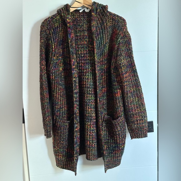 Dreamers: Women’s Hooded Open Front Cardigan- Size Medium - Picture 4 of 15